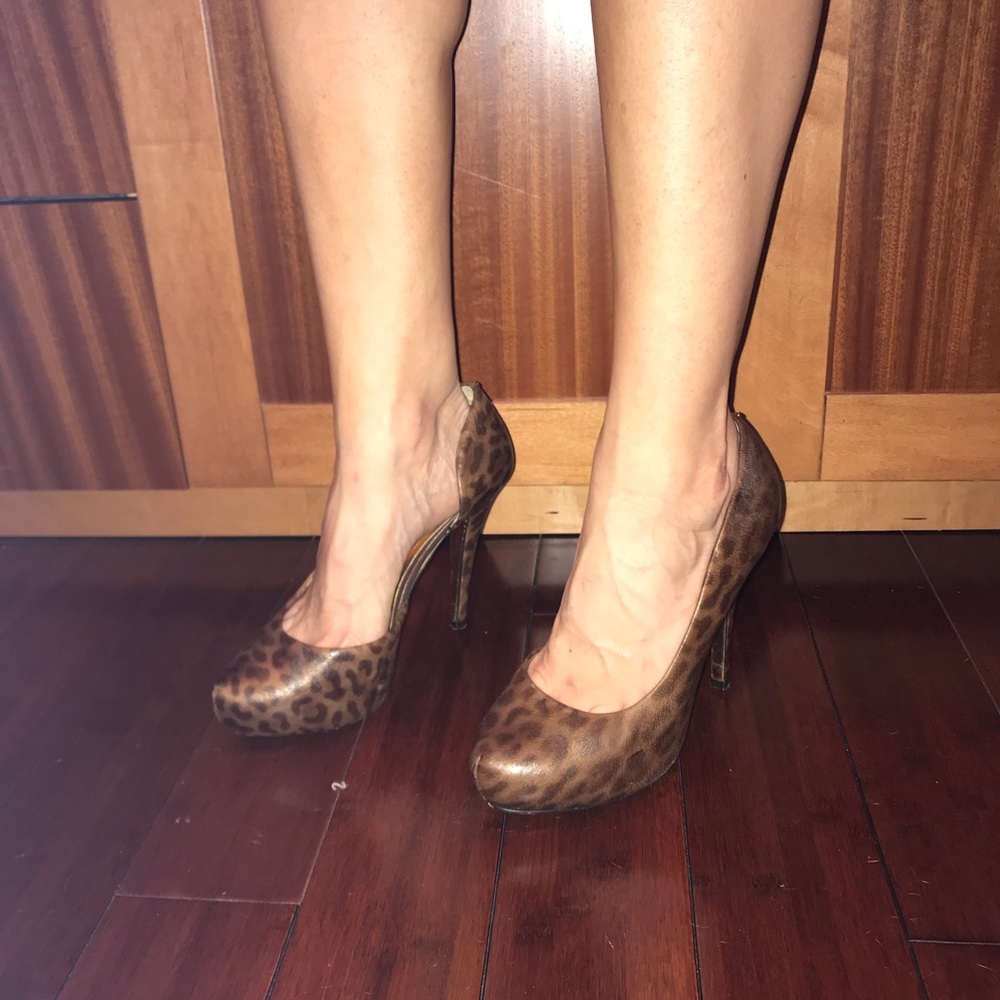 Ted Baker Leopard Platform Heels